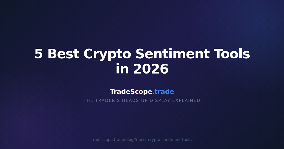 5 Best Crypto Sentiment Tools in 2026 — TradeScope