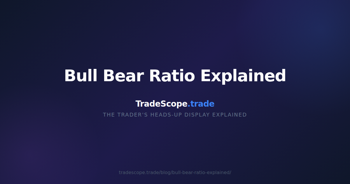 Bull Bear Ratio Explained — TradeScope