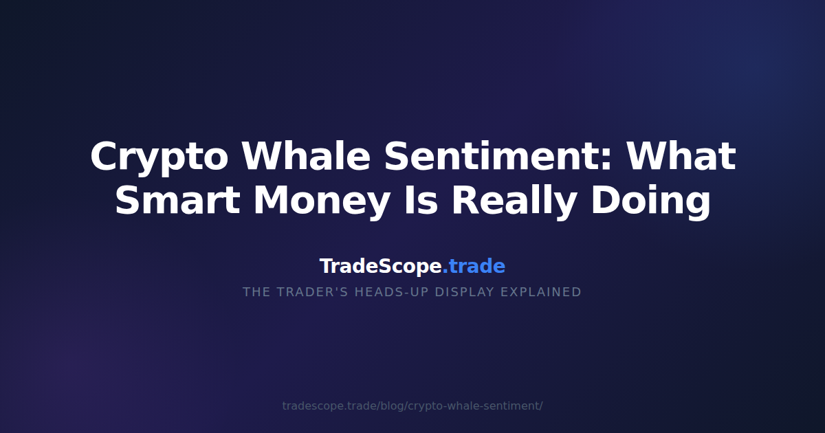 Crypto Whale Sentiment: What Smart Money Is Really Doing