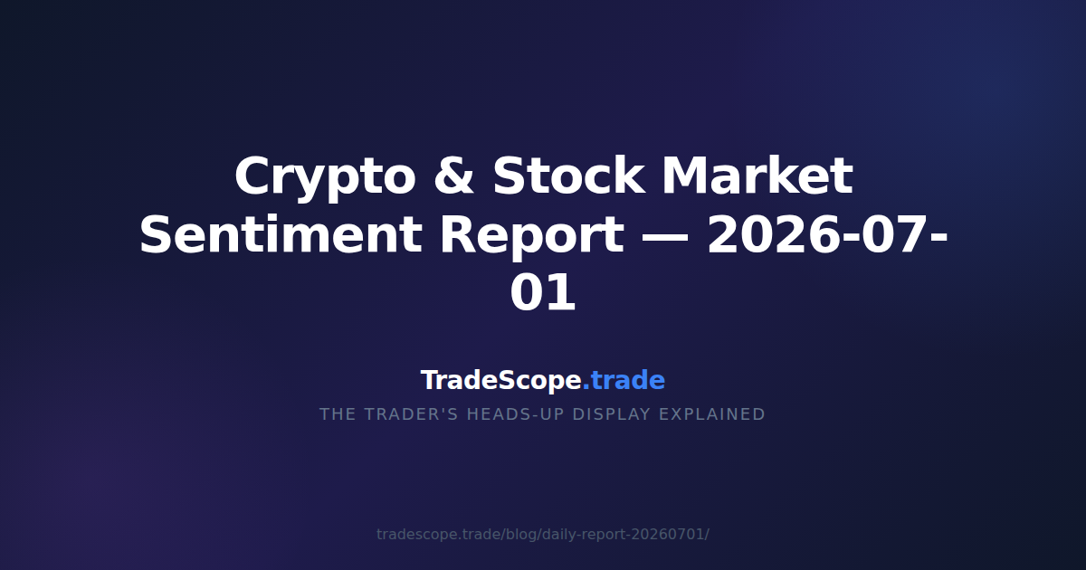 Crypto & Stock Market Sentiment Report — TradeScope