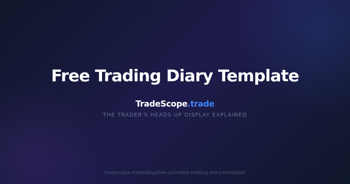 Free Trading Diary Template — TradeScope