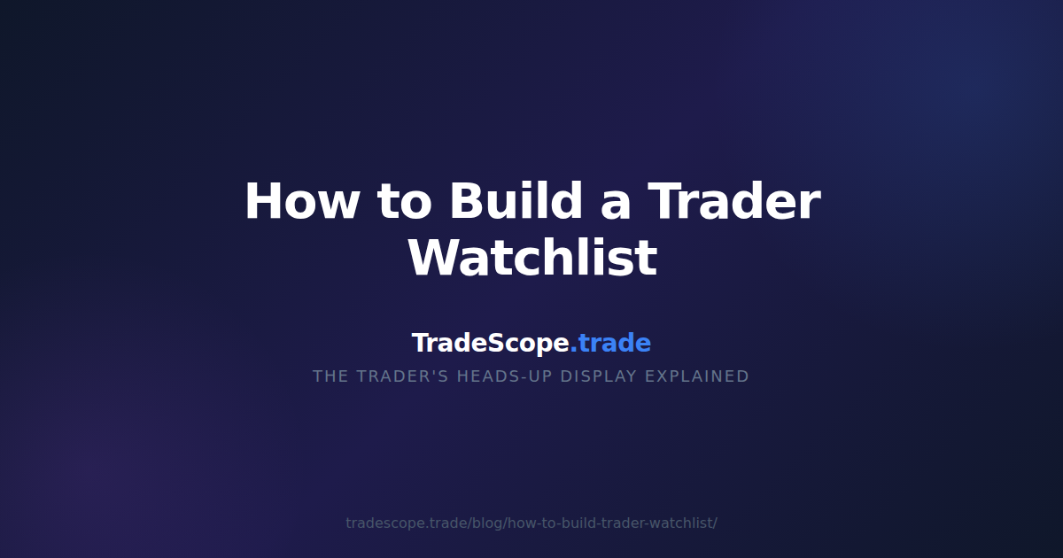 How to Build a Trader Watchlist — TradeScope